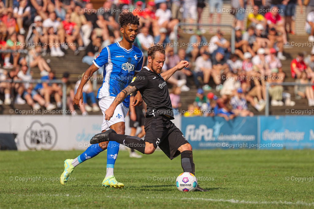 Giessen_Darmstadt (344) | 16.07.2023; Testspiel; Waldstadion Gießen; FC Gießen - SV Darmstadt 98; Ergebnis: 2:0 (0:0)
