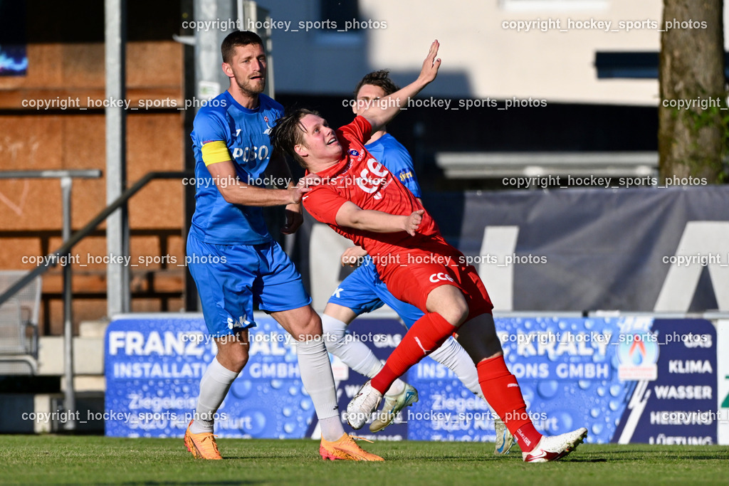 SAK vs. SC ST. Veit | #22 Leo Ejup SAK, #20 Fabian Christian Gangl SC St.Veit, SAK vs. SC ST. Veit, SAK vs. SC ST. Veit am 30.04.2025 in Klagenfurt (Sportpark Welzenegg), Austria, (Photo by Bernd Stefan)