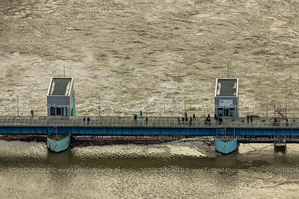 Essen231202747Werden | Luftbild, Ruhrhochwasser, Weihnachtshochwasser 2023, starke Regenfälle,  Bredeney, Essen, Ruhrgebiet, Nordrhein-Westfalen, Deutschland