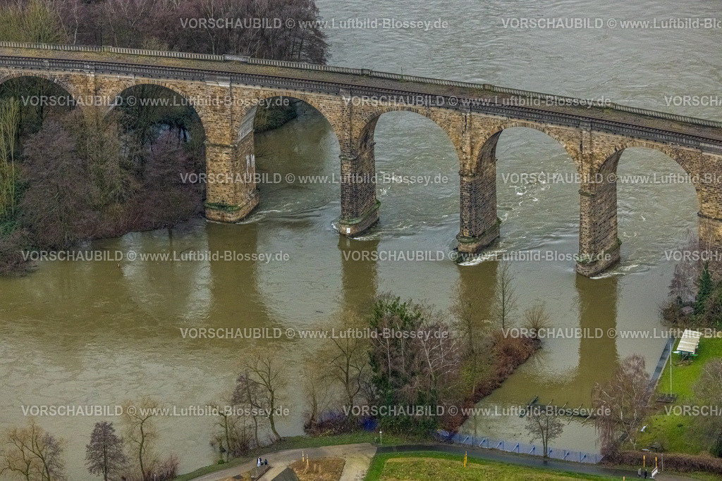 Herdecke231201644Harkortsee | Luftbild, Ruhrhochwasser, Weihnachtshochwasser 2023, Fluss Ruhr tritt nach starken Regenfällen über die Ufer, Überschwemmungsgebiet am Ruhrviadukt Herdecke und Harkortsee, Herdecke, Ruhrgebiet, Nordrhein-Westfalen, Deutschland