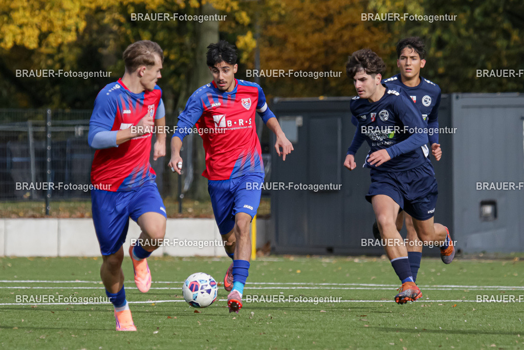 02.11.2025: A-Jugend-Niederrheinliga KFC Uerdingen - RSV Ratingen | Krefeld, Deutschland, 02.11.2025: Mustafa Dogani (KFC Uerdingen) in Aktion während des A-Jugend Niederrheinliga Spiels zwischen KFC Uerdingen  - RSV Ratingen am 02.11. 2025 am Löschenhofweg in Krefeld, Deutschland. (Foto Ralph Görtz / Brauer-Fotoagentur)
