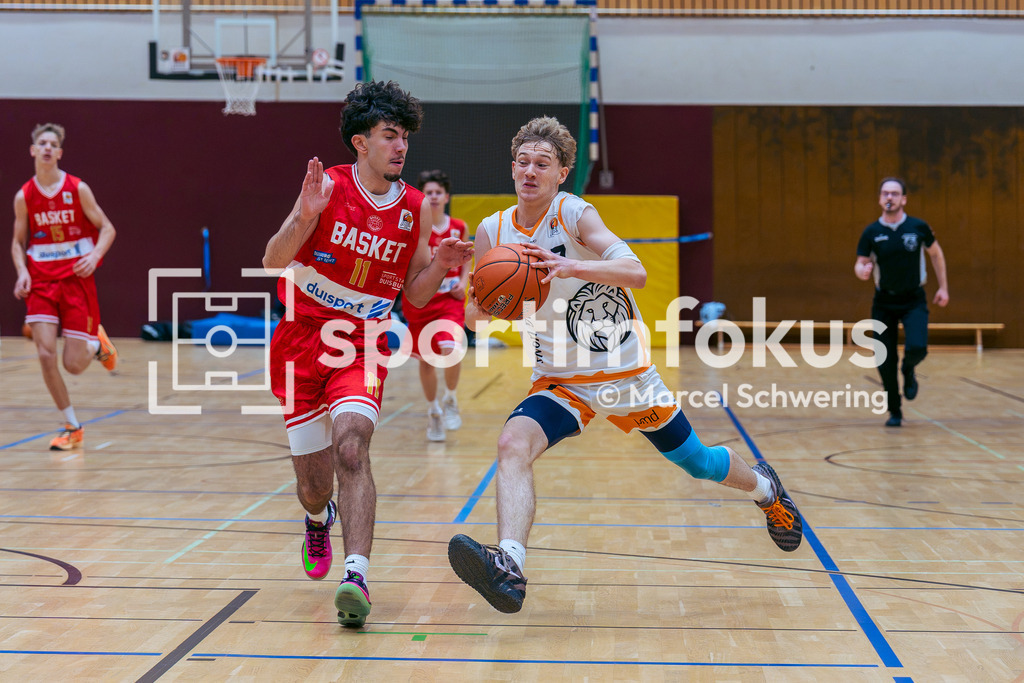 Young Lions Wuppertal – Basket Duisburg | JBBL-Einteilungsrunde, Gruppe 6: Young Lions Wuppertal gegen Basket Duisburg, Wuppertal, 11.10.2026. Endstand: 106:112. sportimfokus / Marcel Schwering - Realisiert mit Pictrs.com