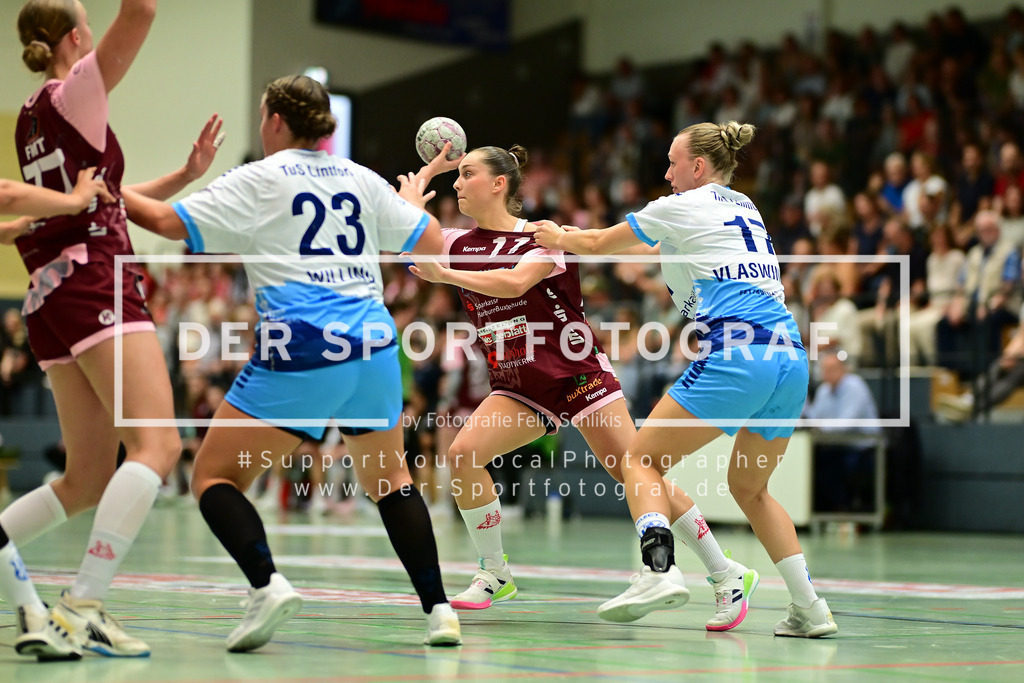 Handball I Frauen I Saison 2025-2026 I 2. HBF I 1. Spieltag I HL Buchholz 08-Rosengarten - TuS Lintfort I 09897 | Der Sportfotograf. - Realized with Pictrs.com