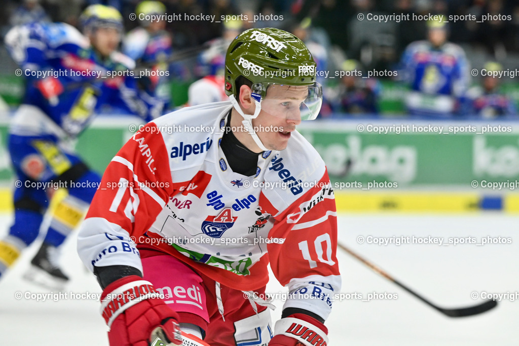 EC IDM WÄRMEPUMPEN VSV vs. HCB Südtirol Alperia | #10 Dustin Gazley HCB Südtirol Alperia, EC IDM WÄRMEPUMPEN VSV vs. HCB Südtirol Alperia, EC IDM WÄRMEPUMPEN VSV vs. HCB Südtirol Alperia am 28.12.2025 in Villach (Stadthalle Villach), Austria, (Photo by Bernd Stefan)