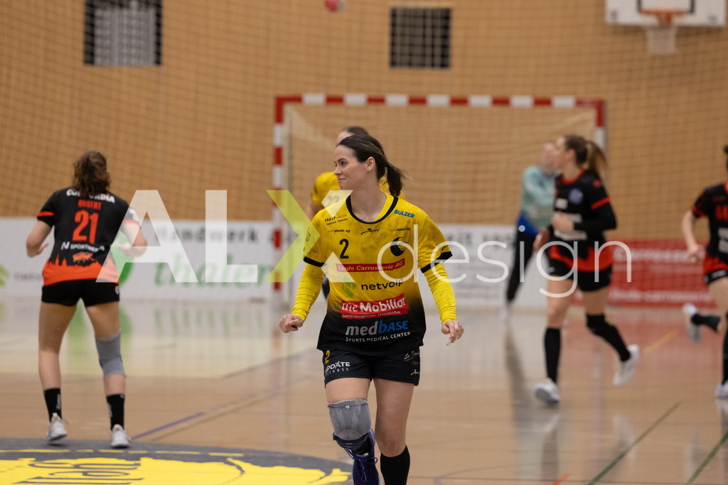 Handball I Frauen I Saison 2025-2026 I Handball Swiss Premium League 1 | Women I Round 5 I  Yellow Winterthur - GC Amicitia Zürich I 15.03.2026 | 2 Mina Vasic (RS) (Yellow Winterthur) – Rückraum links - Realisiert mit Pictrs.com