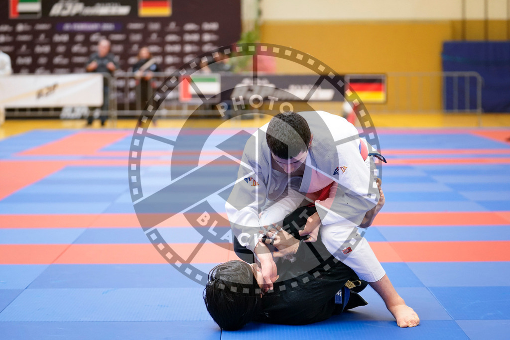 20240203PBB07882 | Fighters compete during the Brazilian Jiu-Jitsu Championship of the AJP Tour in Maintal by Frankfurt am Main, Germany, on February 2, 2024.