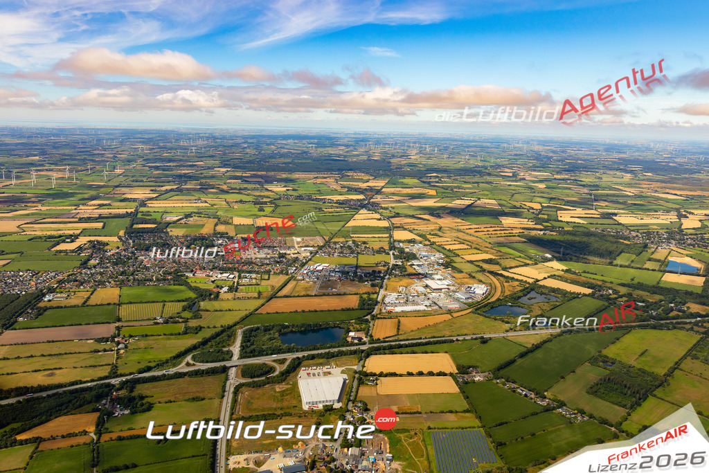 Die Luftaufnahme Schönes Bild von - Handewitt wurde 2022 vom Flugzeug aus (keine Drohne) erstellt. Hohe Auflösung -für große Poster und Wandbilder geeignet - Garantiert!