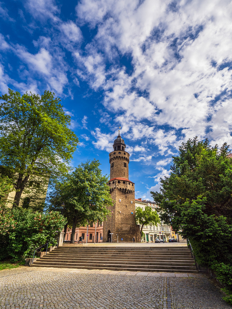 Blick auf den Reichenbacher Turm in der Stadt Görlitz | Blick auf den Reichenbacher Turm in der Stadt Görlitz.