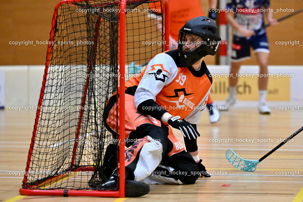 VSV Unihockey vs. SZPK Floorball | #99 Zoltán Szuri SZPK SÁROSI OPTIKA KOMÁROM, VSV Unihockey vs. SZPK Floorball, VSV Unihockey vs. SZPK Floorball am 23.11.2024 in Villach (Ballspielhalle St. Martin), Austria, (Photo by Bernd Stefan)