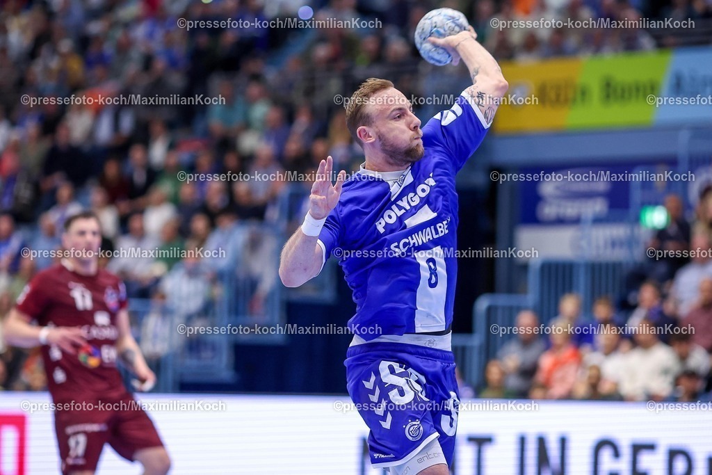 Gum25042501048 | 25.04.2025, Handball, HBL, VfL Gummersbach - 1. VfL Potsdam, Schwalbe-Arena: Lukas Blohme (GUM #8) 