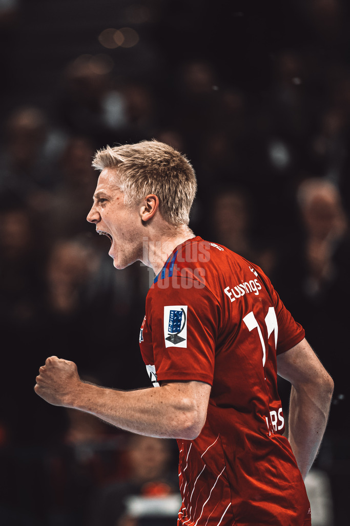 Handball | Männer | Saison 2024/2025 | DAIKIN Handball-Bundesliga | 10. Spieltag || Handball Sport Verein Hamburg vs. Füchse Berlin | 18.11.2024 | Frederik Andersen (#21, Handball Sport Verein Hamburg) jubelt nach seinem Tor