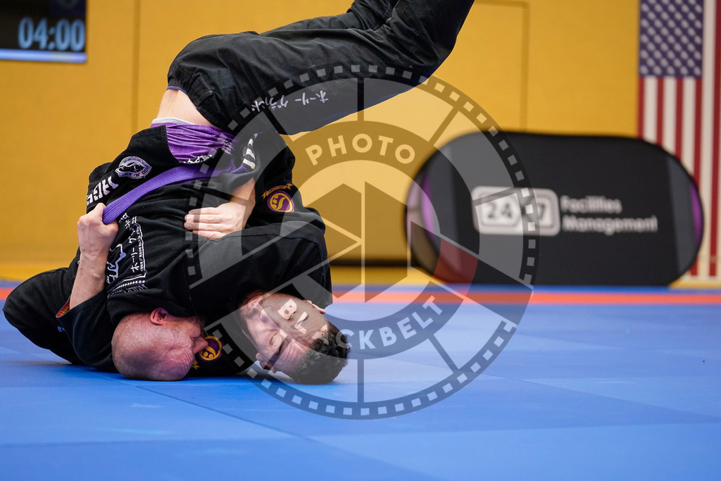 20240203PBB06446 | Fighters compete during the Brazilian Jiu-Jitsu Championship of the AJP Tour in Maintal by Frankfurt am Main, Germany, on February 2, 2024.