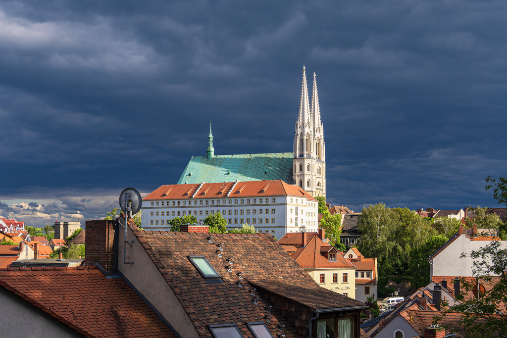 Blick über die Stadt Görlitz auf die Peterskirche | Blick über die Stadt Görlitz auf die Peterskirche.