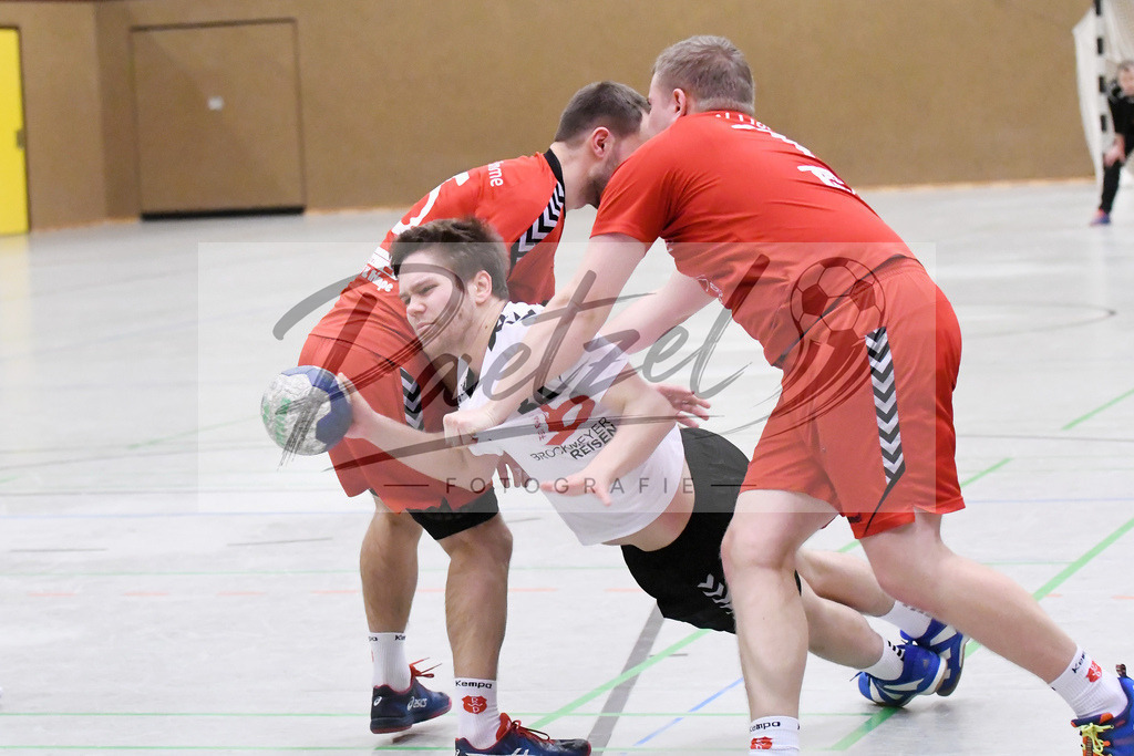 20200125_TEURWD_0050 | Handball, Herren:   beim Spiel der Landesklasse Süd zwischen SG Teuto Handball vs. RW Damme am 25.01.2020 in der Sporthalle-Gellenbeck in Hagen a.T.W., Deutschland.(Foto von Nico Paetzel) - Realisiert mit Pictrs.com