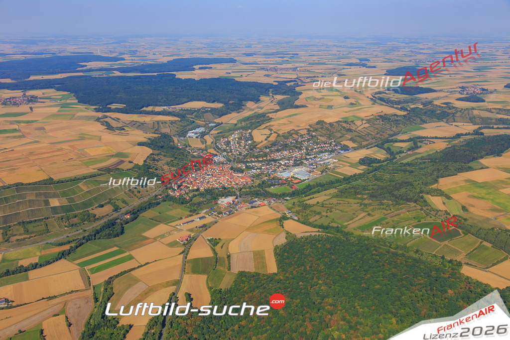 Luftbild von  Roettingen - Luftaufnahme wurde 2016 von https://frankenair.de mittels Flugzeug (keine Drohne) erstellt - die Geschenkidee