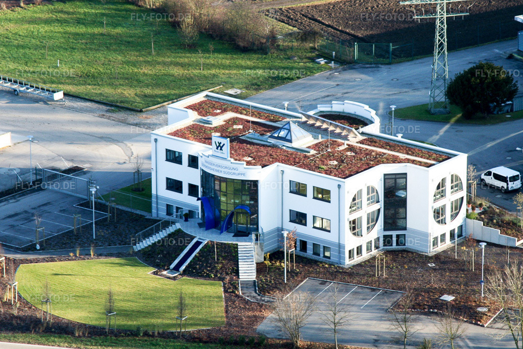Luftbild: Zweckverband für Wasserversorgung Germersheimer Südgruppe Kö.d.ö.R in Jockgrim im Bundesland Rheinland-Pfalz in Deutschland. Foto: IMG_0405.jpg vom 10.12.2005 durch Werner Riehm/FLY-FOTO.de