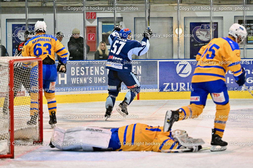 ESC Steindorf vs. EHC Althofen | #57 Wilfan Franz ESC Steindorf, ESC Steindorf vs. EHC Althofen, ESC Steindorf vs. EHC Alhofen am 03.03.2024 in Steindorf (Ossiachersee Halle), Austria, (Photo by Bernd Stefan)