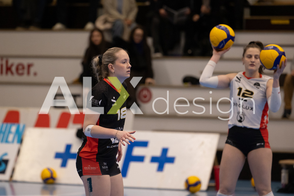 Volleyball I Frauen I Saison 2025-2026 I Volleyball NLA | Women I 1/4 Finals I VC Kanti Schaffhausen - BIWI Volleyball Franches-Montagnes I 21.02.2026 | 18 Kimy Chappatte (CH) (BIWI VFM) – Libero - Realisiert mit Pictrs.com