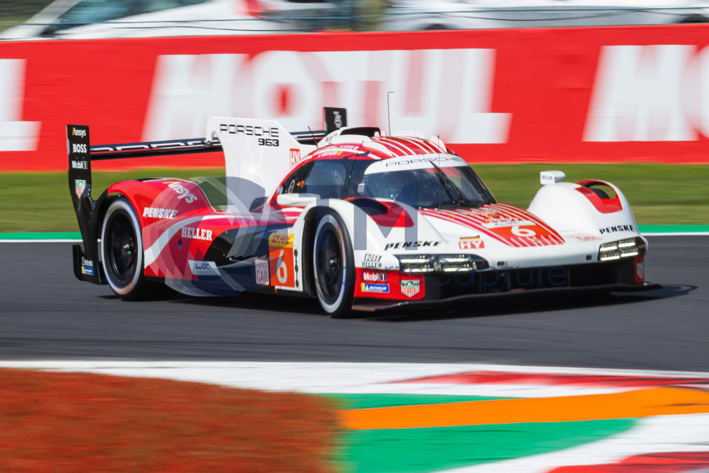 Trainproduction-20230708-0027 | MONZA,ITALY,08.Jul.23 - MOTORSPORTS - WEC, FIA World Endurance Championships, 6h of Monza, Autodromo Monza. Image shows Kevin Estre (FRA), Andre Lotterer (GER) and Laurens Vanthoor (BEL/ Porsche Penske Motorsport). Photo: Trainproduction / Matthias Trinkl