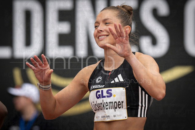 Golden Oval; Dresden, 31.05.2026 | DRESDEN , GERMANY - MAY 31:  Gina Lueckenkemper (GER / Germany)  during the Golden Oval Continental Tour Silver meeting on May 31, 2026 at Heinz-Steyer-Stadion in Dresden, Saxony, Germany.