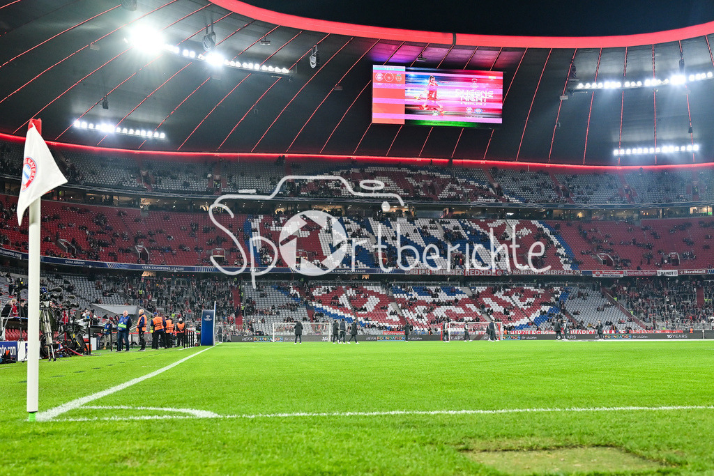 FC Bayern München - Sporting Lissabon | MUNICH, GERMANY - 09. DECEMBER: in der Allianz Arena findet heute Abend das CL Spiel zwischen Bayern und Sporting statt vor dem Match zwischen dem FC Bayern München und Sporting Lissabon am 6. Spieltag der UEFA Champions League Ligaphase in der Allianz Arena