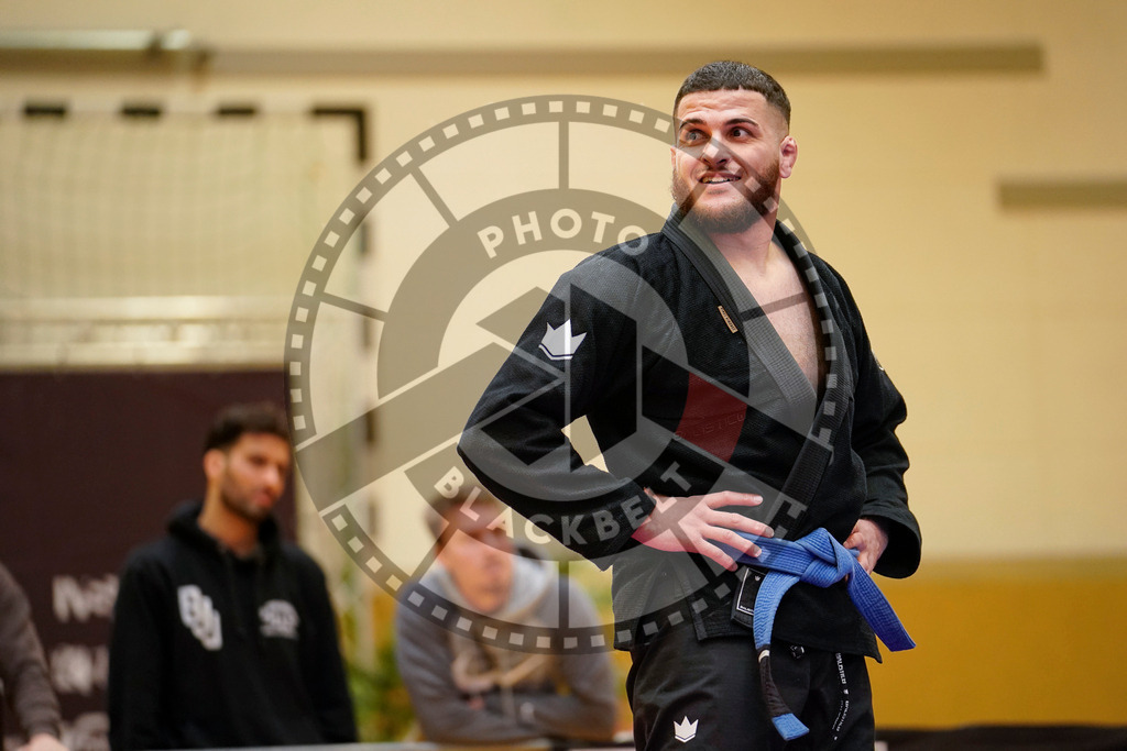 20240203PBB05933 | Fighters compete during the Brazilian Jiu-Jitsu Championship of the AJP Tour in Maintal by Frankfurt am Main, Germany, on February 2, 2024.