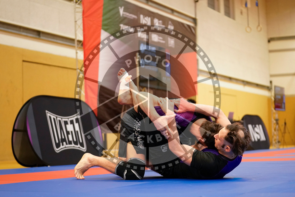 20240203PBB09954 | Fighters compete during the Brazilian Jiu-Jitsu Championship of the AJP Tour in Maintal by Frankfurt am Main, Germany, on February 2, 2024.