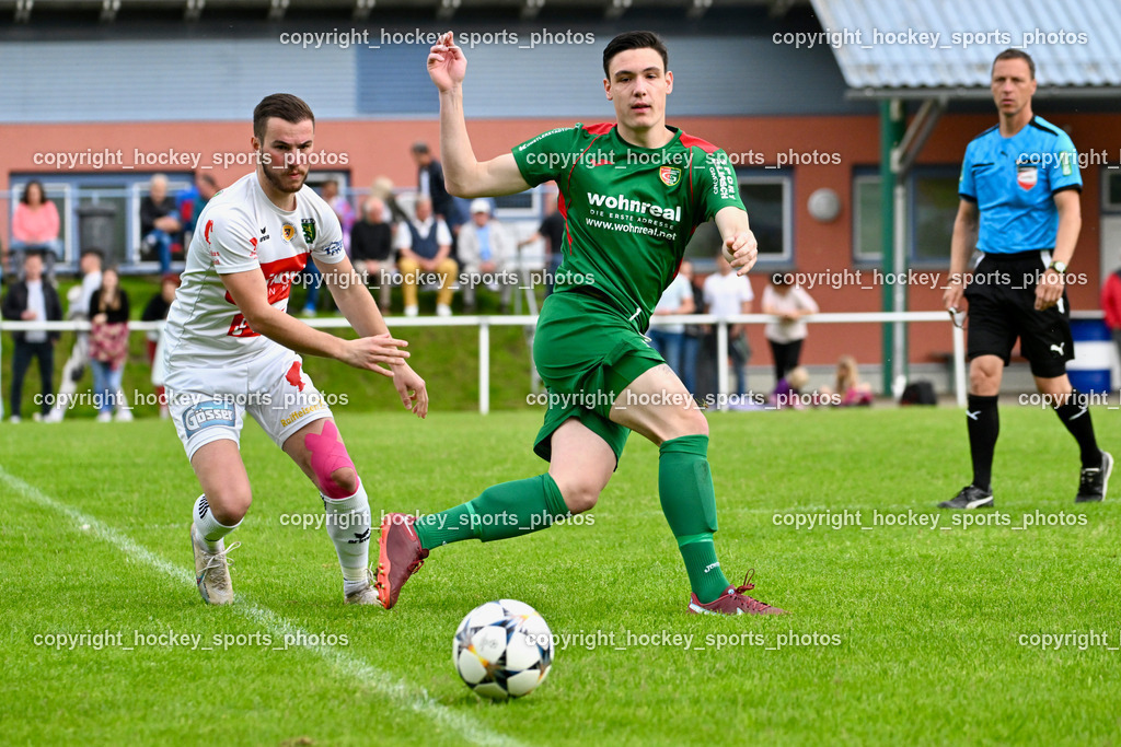 FC ASKÖ Gmünd vs. Rapid Lienz  | #7 Antonel Cabraja Rapid Lienz, #19 Nico Payer ASKÖ Gmünd, FC ASKÖ Gmünd vs. Rapid Lienz , FC ASKÖ Gmünd vs. Rapid Lienz  am 02.06.2024 in Gmünd (Sportplatz Gmünd), Austria, (Photo by Bernd Stefan)