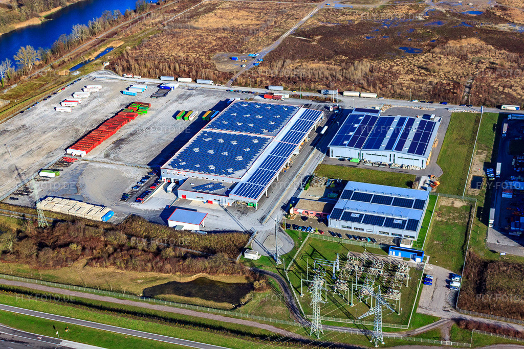 Luftbild: Spedition Nuss im Industriegebiet Oberwald in Wörth am Rhein im Bundesland Rheinland-Pfalz in Deutschland. Foto: IMG_23270.jpg vom 02.12.2009 durch Werner Riehm/FLY-FOTO.deWhatsApp