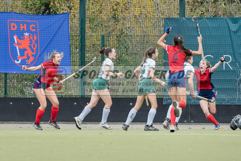 HK_20231022_106072 | Finale Deutsche Meisterschaft Feld WU16 Uhlenhorst Mülheim - Düsseldorfer HC am 22.10.2023 DHC, Düsseldorf ,
