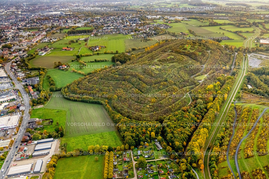Hamm221012226 | Luftbild, Kissinger Höhe mit Haldenzeichen, Herringen, Hamm, Ruhrgebiet, Nordrhein-Westfalen, Deutschland