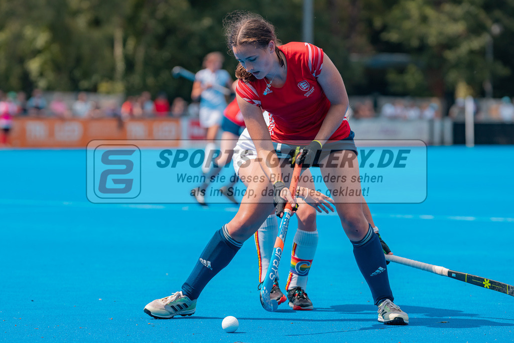 HK_20230715_102627 | Euro Hockey WU18 SF1 Belgium vs England Championship Girls &amp; Boys am 15.7.2023 CHTC , Krefeld ,