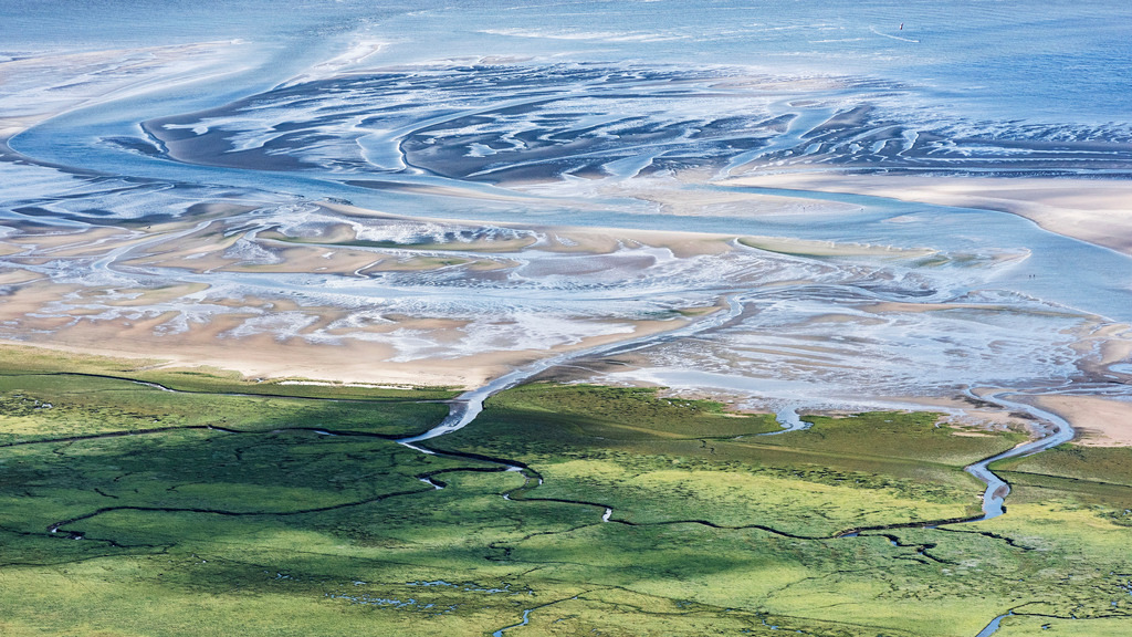 dr__0013102.jpg | SANKT PETER-ORDING 07.08.2017 Wattenmeer der Nordsee- Küste in Sankt Peter-Ording im Bundesland Schleswig-Holstein, Deutschland. // Wadden Sea of North Sea Coast in Sankt Peter-Ording in the state Schleswig-Holstein, Germany. Foto: Daniel Reiter