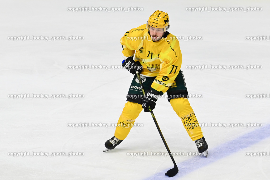 ATSE Graz vs. EHC Lustenau | #71 Demuth Timo EHC Lustenau, ATSE Graz vs. EHC Lustenau, ATSE Graz vs. EHC Lustenau am 14.02.2026 in Graz (Merkur Eishalle ), Austria, (Photo by Bernd Stefan)