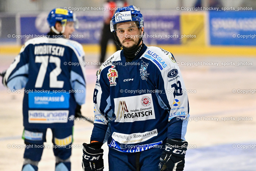 ESC Steindorf vs. MET PHOTOVOLTAIK HORNETS SPITTAL | #28 Bacher Stefan ESC Steindorf, ESC Steindorf vs. MET PHOTOVOLTAIK HORNETS SPITTAL, ESC Steindorf vs. MET PHOTOVOLTAIK HORNETS SPITTAL am 26.10.2024 in Steindorf (Ossiachersee Halle), Austria, (Photo by Bernd Stefan)