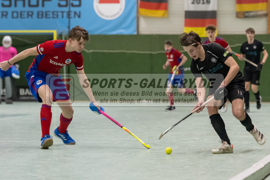 SFE_20230304_0039 | Deutsche Meisterschaft Männliche U16 Halle 2023 am 04.03.2023 in Köln (KTHC Stadion Rot-Weiss Köln Tennis and Hockey Club), Photo: Stephan Fehrmann 2022 (Sports-Gallery)
