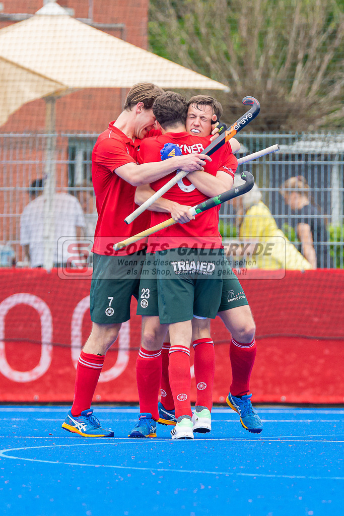 HK_20230507_108014 | 1. Bundesliaga Herren Creefelder HTC - Harvestehuder THC  am 7.5.2023 Crefelder HTC ( CHTC ), Krefeld  , Julius Hayner ( Crefelder HTC #6 ) , Boomes Anton ( Crefelder HTC #23 ) , Linus Michler ( Crefelder HTC #7 )