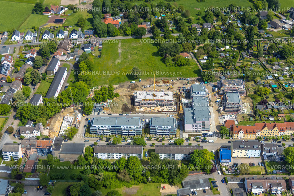 Gladbeck230510550 | Luftbild, Siedlung Schlägel und Eisen mit Baustelle für Neubau von Altenpflegeheim und Wohnquartier an der Bohnekampstraße, Zweckel, Gladbeck, Ruhrgebiet, Nordrhein-Westfalen, Deutschland