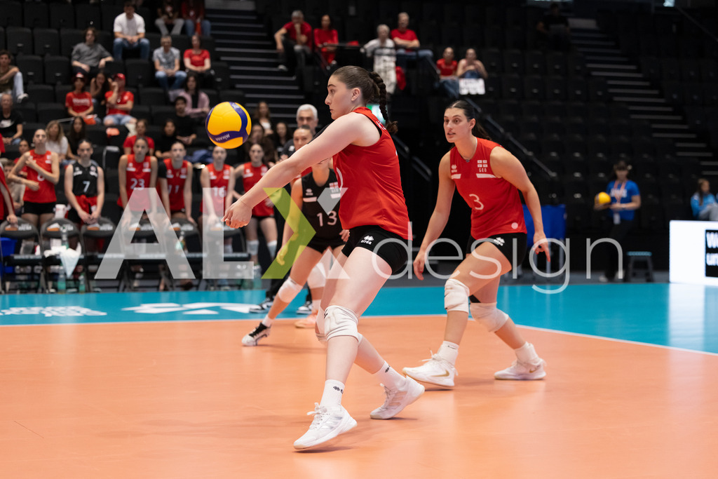 Georgia v Switzerland - CEV European League Women | KRIENS, SWITZERLAND - JUNE 12: MAGDA KOBAIDZE of Georgia during the CEV European League match between Georgia and Switzerland at Pilatus Arena on June 12, 2026 in Kriens, Switzerland. - Realisiert mit Pictrs.com