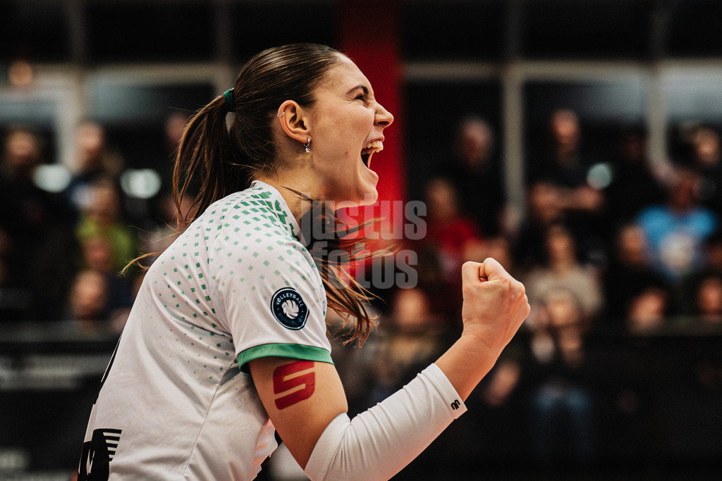 Volleyball | Frauen | Saison 2025/2026 | Volleyball Bundesliga | ETV Hamburger Volksbank Volleys vs. USC Münster | 22.01.2026 | Esther Spöler (#3, USC Münster) jubelt