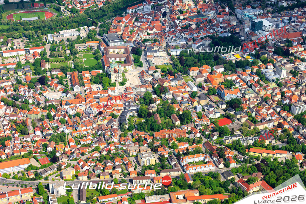 Die Luftaufnahme Thingers - Kempten Allgäu wurde vom UL-Flugzeug (keine Drohne) aus fotografiert.Hohe Druck- Auflösung-die Geschenkidee!