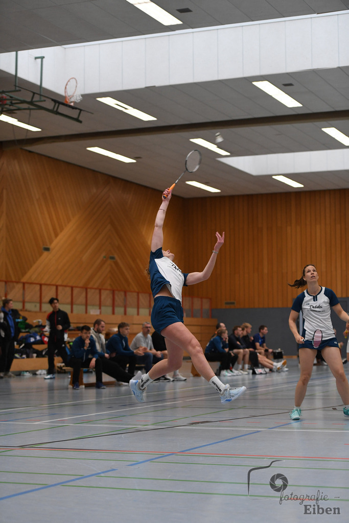 Badminton TV Metjendorf | Frauen Doppel, Wiebke Schwetje und Kira Veldmann; Badminton TV Metjendorf am 26.10.2025 in Metjendorf (Sporthalle Auf dem Kamp); Photo: Philip Eiben 2025 - Realisiert mit Pictrs.com
