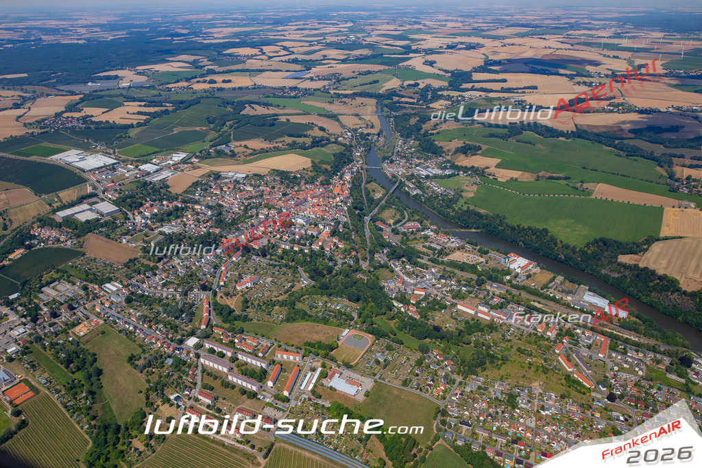 aktuelles Luftbild von  Leisnig - Luftaufnahme wurde 2018 von https://frankenair.de mittels Flugzeug (keine Drohne) erstellt.