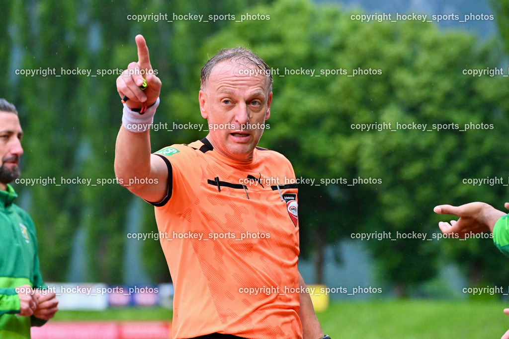 SV Rapid Lienz vs. URC Thal Assling | Christian Johann Steiner Referee, SV Rapid Lienz vs. URC Thal Assling, SV Rapid Lienz vs. URC Thal Assling am 08.06.2024 in Lienz (Dolomiten Satadion), Austria, (Photo by Bernd Stefan)