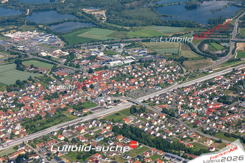Das Luftbild der Stadt Breitengüßbach wurde 2019 vom Flugzeug heraus erstellt (keine Drohne) Aufnahmehöhe ca.400 Meter- hohe Auflösung- beste Druck-Qualität garantiert!