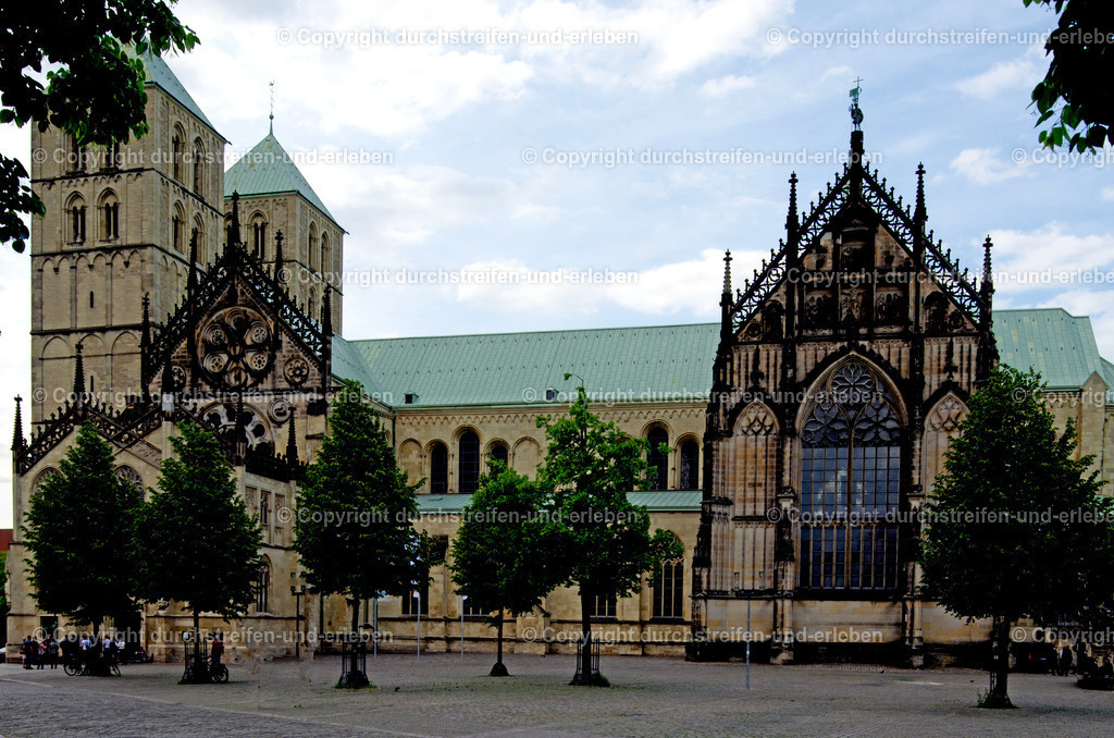 St.-Paulus-Dom zu Münster | Der St.-Paulus-Dom ist eine römisch-katholische Kirche in Münster unter dem Patrozinium des Apostels Paulus. Die Kathedrale des Bistums Münster zählt zu den bedeutendsten Kirchenbauten in Münster und ist eines der Wahrzeichen der Stadt. The St. -Paulus-Dom is a Roman Catholic church in Münster under the patronage of the Apostle Paul. The Cathedral of the Bishopric of Münster is one of the most important church buildings in Münster and is one of the city's landmarks. - Realisiert mit Pictrs.com