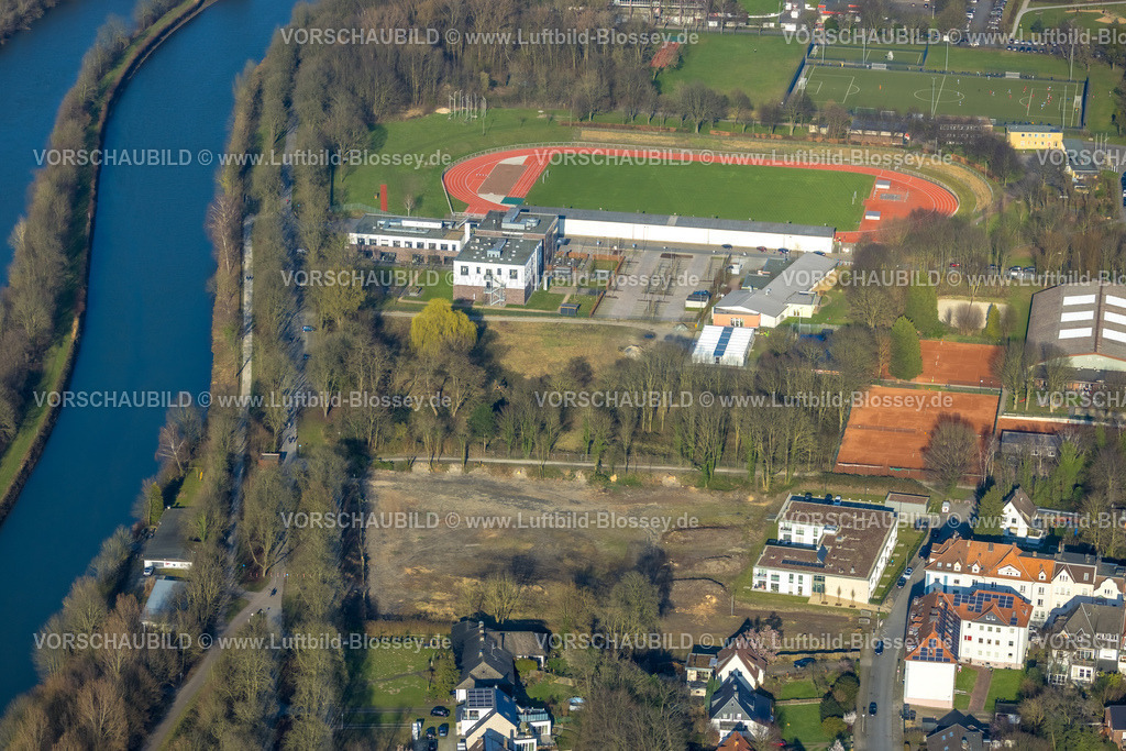 Hamm240305073 | Luftbild, Rietzgarten Baustelle Neubau Wohnanlage Brändströmstraße, Sportzentrum Ost mit Jahnstadion Fußballstadion und Leichtathletikstadion,Ambulante Reha Bad Hamm GmbH, Tus Kita Wirbelwind Kindertagesstätte, Mitte, Hamm, Ruhrgebiet, Nordrhein-Westfalen, Deutschland