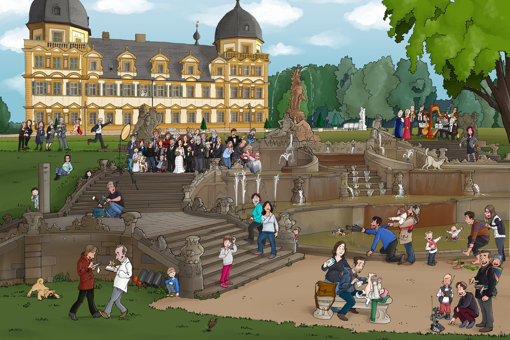 Bamberg-Wimmelbild-Schloss-Seehof-schanz-partner | Schanz & Partner - Realisiert mit Pictrs.com
