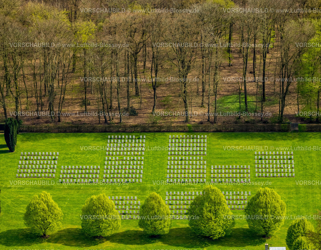 Kleve240402546KleverReichswaldForestWarCemetery | Luftbild, Reichswald Forest War Cemetery, britischer Militärfriedhof Ehrenfriedhof und Kriegsgräberfriedhof, Materborn, Kleve, Niederrhein, Nordrhein-Westfalen, Deutschland