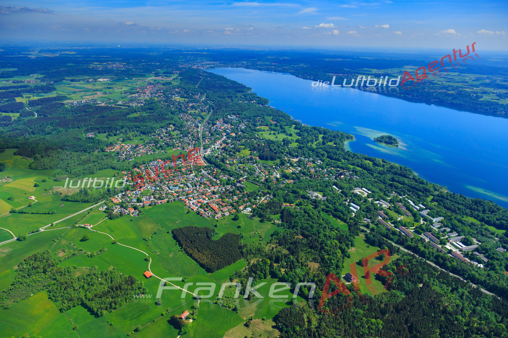 Luftbild von Traubing Feldafing - Luftaufnahme wurde 2015 von https://frankenair.de mittels Flugzeug (keine Drohne) erstellt - die Geschenkidee